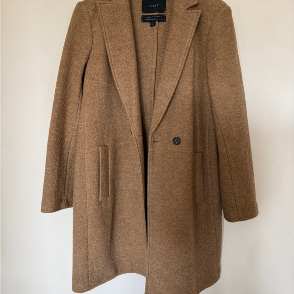J. Crew Camel Italian Wool Size 6 Coat - Picture 2 of 6